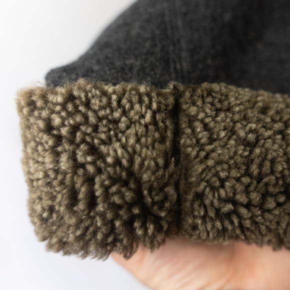 Vintage Hilary Radley Gray Wool & Fur Coat - Picture 5 of 11